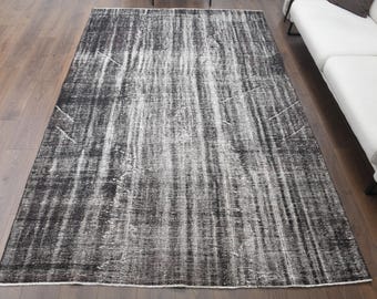 6.7x9.8フィート、トルコ製ラグ、ヴィンテージラグ、OUSHAKラグ