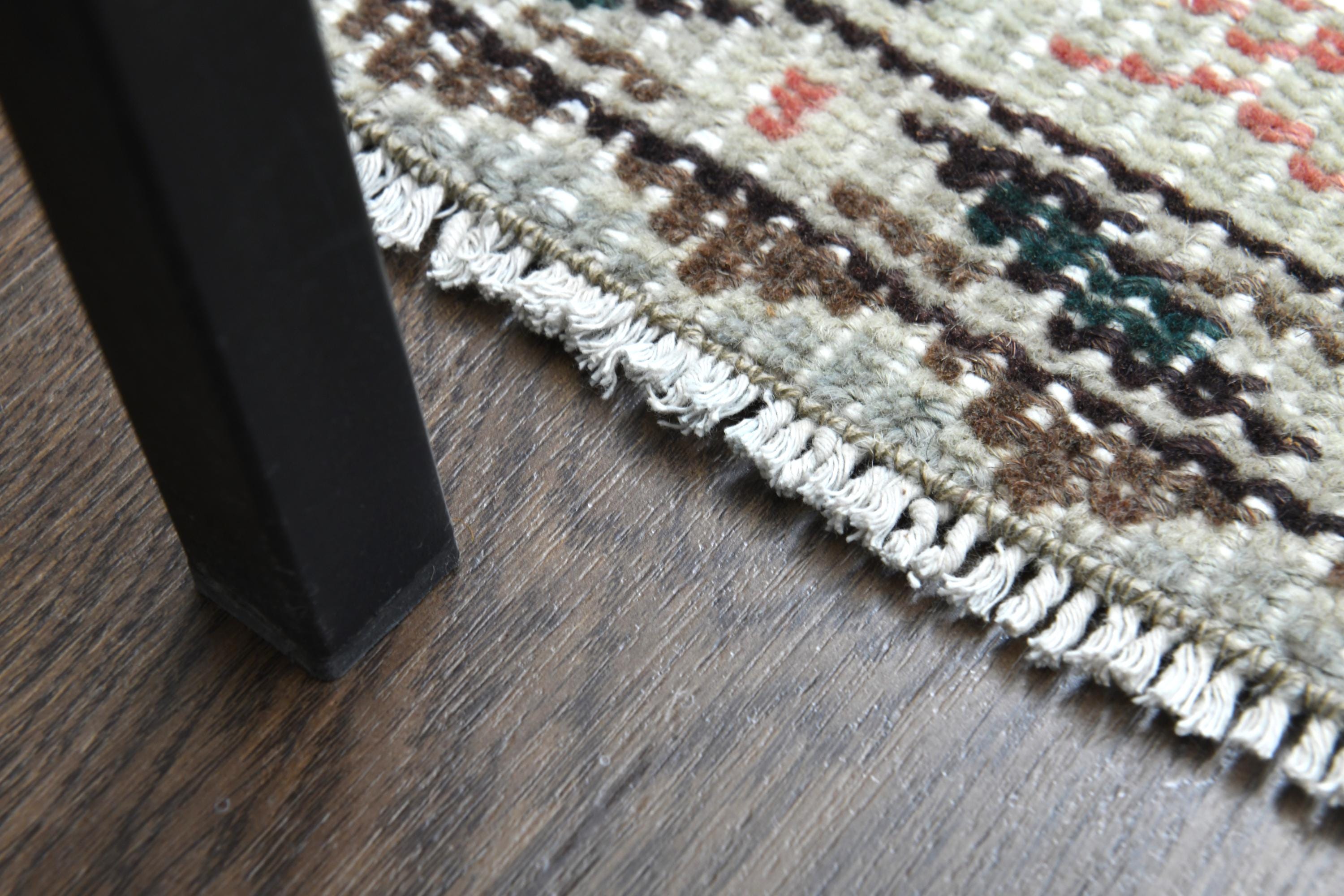6x8 Turkish Vintage Rug, Oushak Rug, Handmade Wool Rug, Green