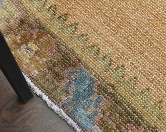 7x13 Long Area Vintage Rug, Oushak Turkish Rug, Handmade Rugs