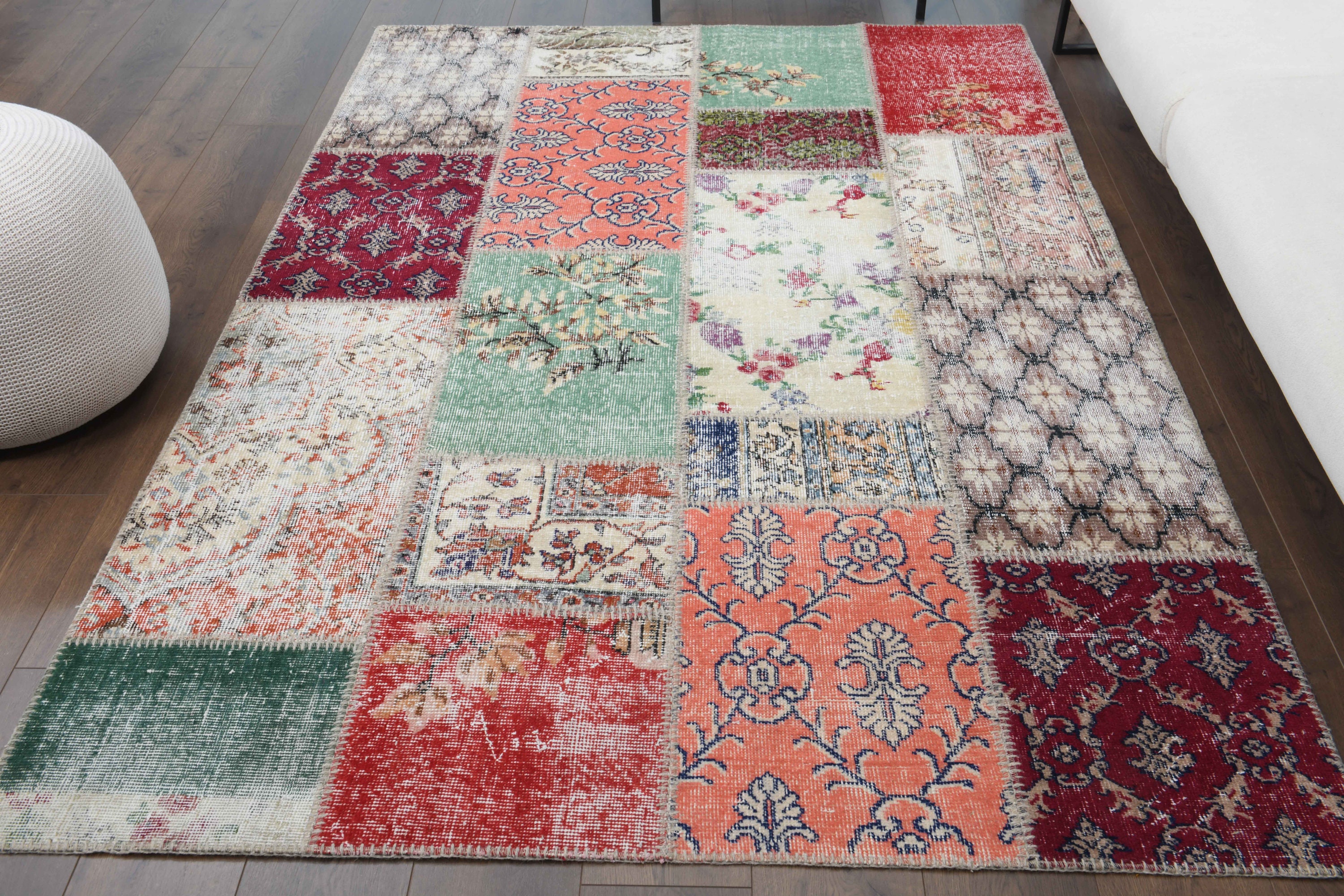 ラグ・カーペット Vintage Dead Stock Fabric Patchwork Rug il_fullxfull.3619427711_66kp.jpg