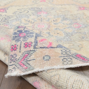 5x7 Turkish Vintage Oushak Rug, Handmade Wool Rug, Area Rugs, Farmhouse Decor, One-of-a-Kind, Turkey Carpet, Ethnic, Oriental Rugs, Neutral