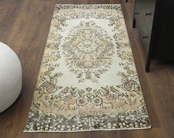 3.3 x 7.2フィート、オリエンタルラグ、ヴィンテージラグ、トルコラグ