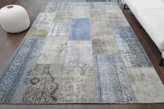 52.5×185.5 Patchwork ViNTAGE TURKiSH RUG Decorative vintage Turkish patchwork rug