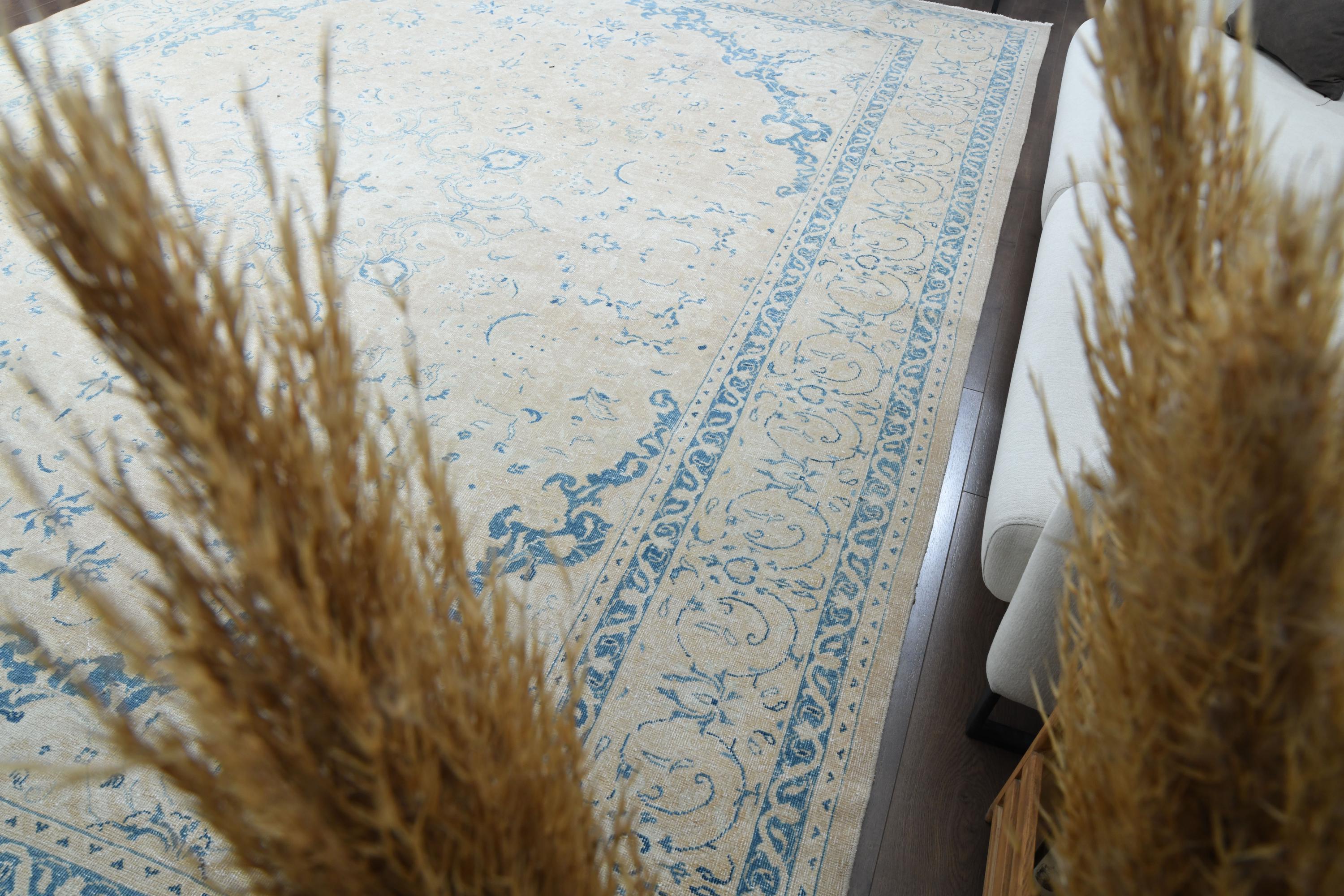 10x14 LARGE Turkish Vintage Rug, Oushak Rug, Handmade Wool Rug ...