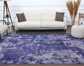 7x10 Vintage Turkish Oushak Rug, Area Rug, Handmade Wool Carpet, Farmhouse Decor, Living Room Rug, One-of-a-Kind, Anatolian, Distressed Rugs