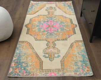 3.3 x 7.2フィート、オリエンタルラグ、ヴィンテージラグ、トルコラグ