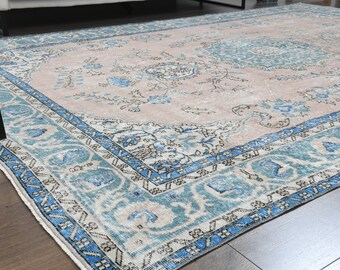 60×104 \"zig-zag” ViNTAGE TURKiSH RUG Vintage Turkish Hand-Knotted Wool Rug No. 237, 4'8