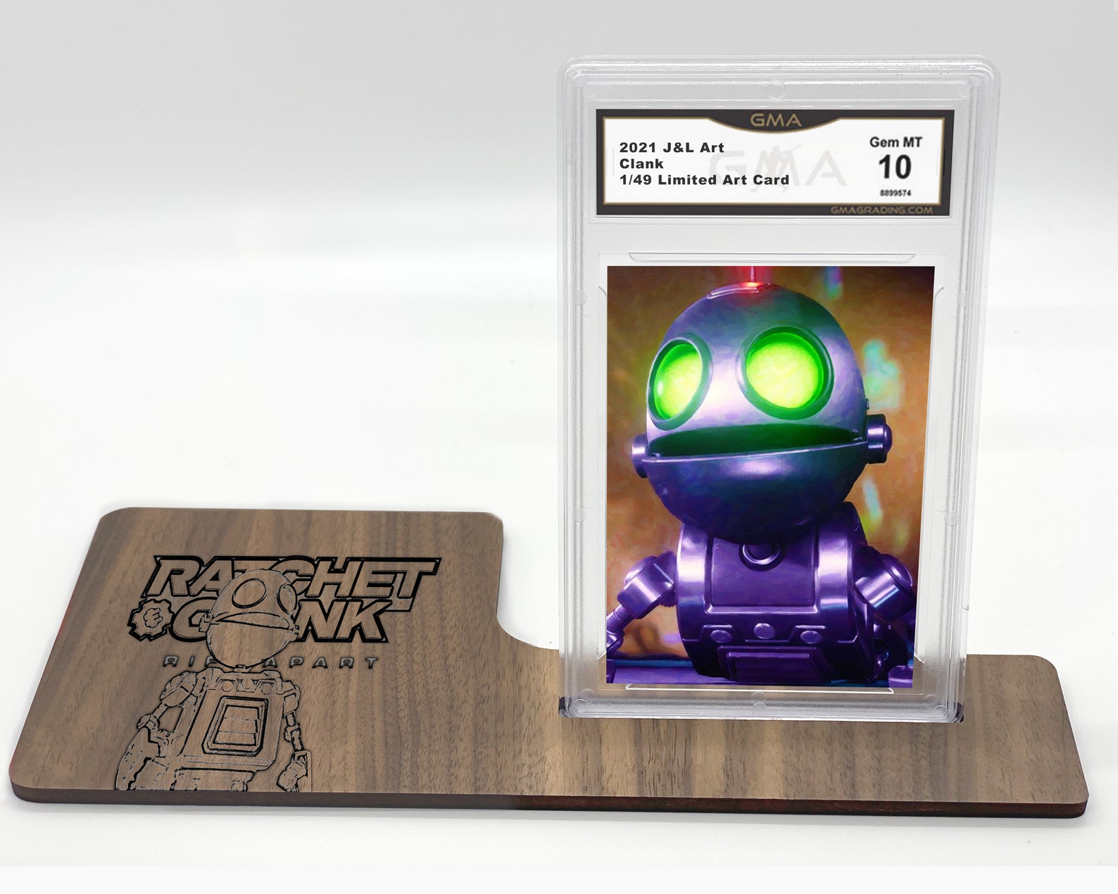 Clank Card 1 of only 49 Made Custom Wood Display GEM 10 Etsy