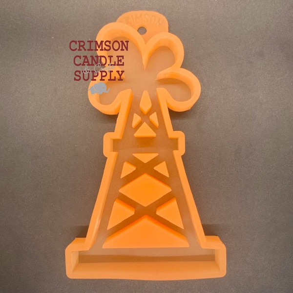 Oil Rig Derrick Oilfield Silicone Molds for Freshies soaps wax melts crafts air fresheners freshie supplies blue collar manly worker shows