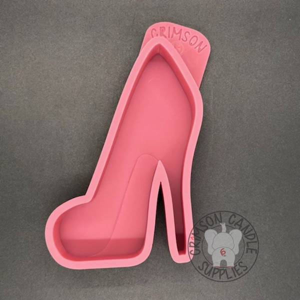 Stiletto High Heel Shoe Silicone Mold  3” W x 4.5” T x 1" deep