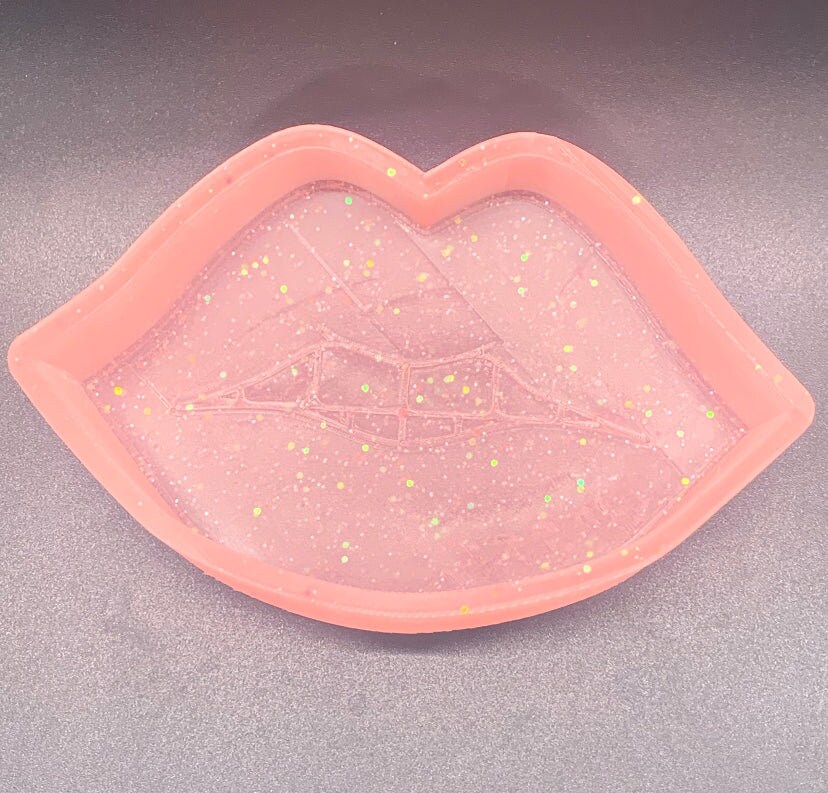 Baddie Lips Resin Art Mold, Epoxy Molds, Unique Resin Molds, Soap