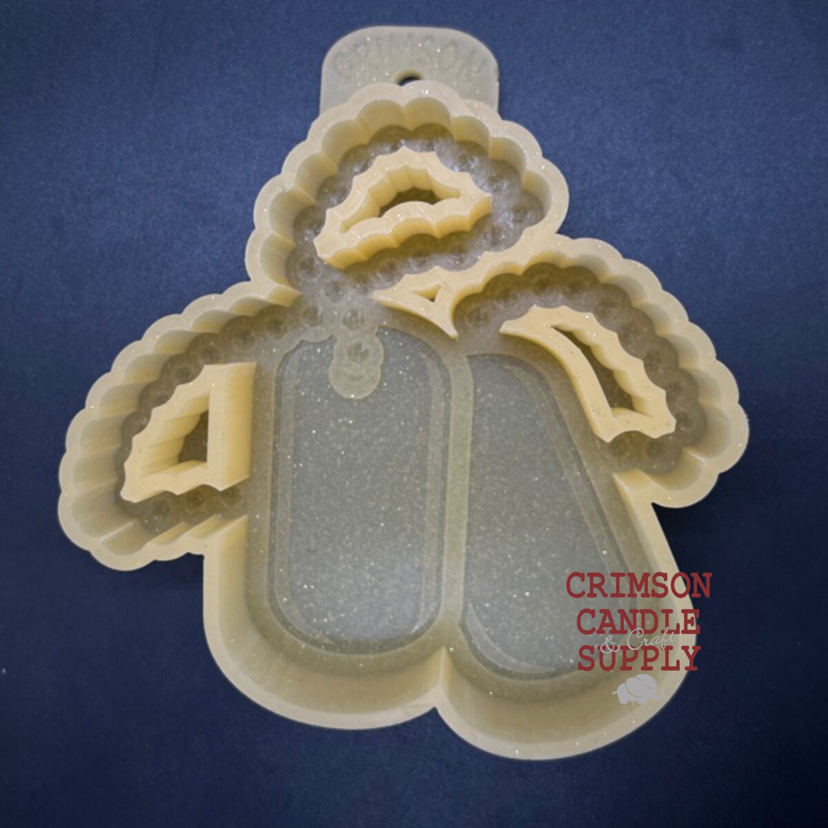 16x8.8x1 Dog Tag Shaped Silicone Mold For Epoxy Resin