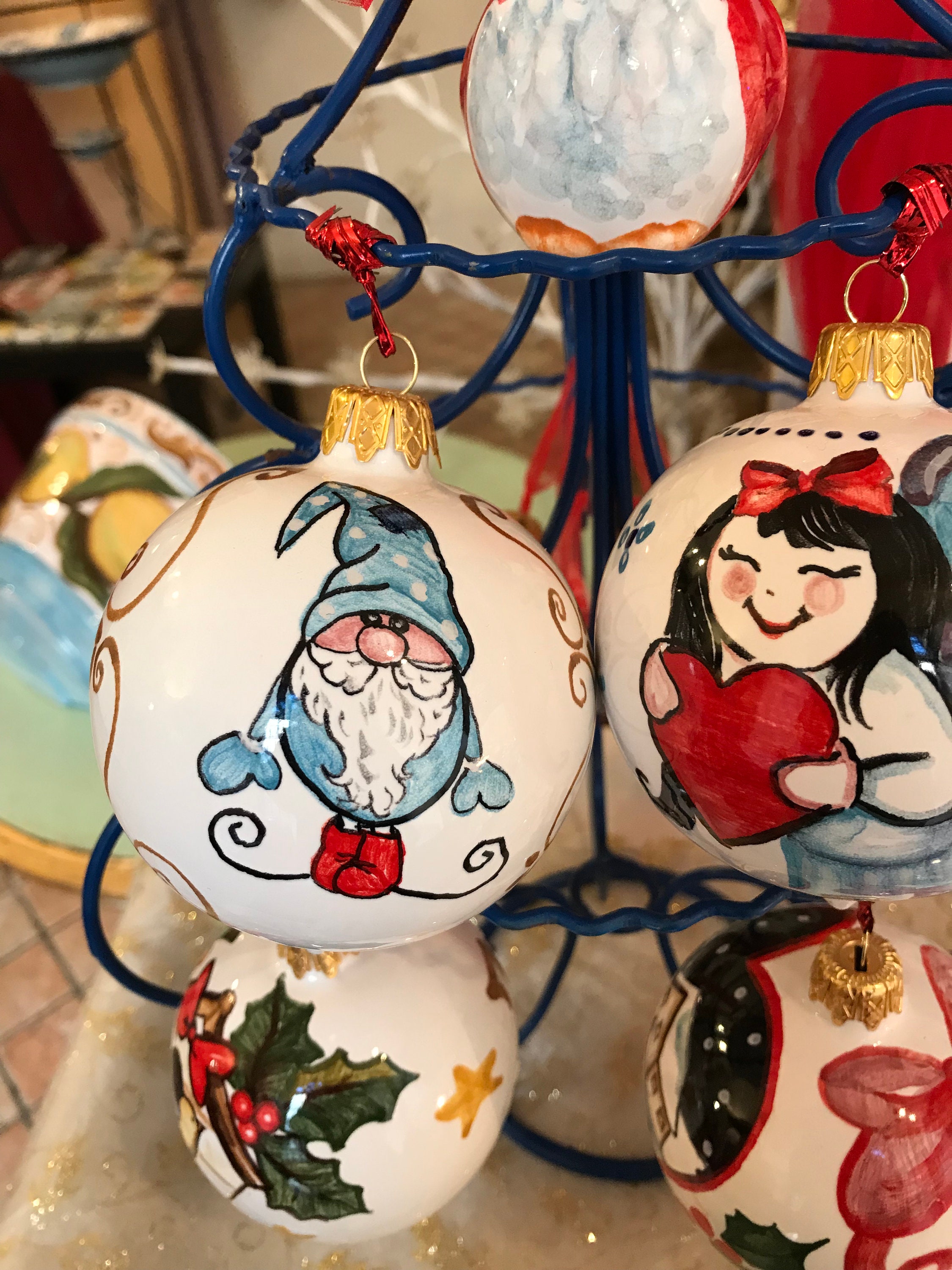 Palline Di Natale Decorate A Mano