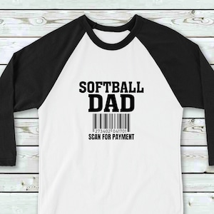 Softbal Vader Scan Voor Betaling SVG | Sport Dad Cut File | Leuke vader die | zegt Game Day Quote | Toernooi | Silhouet Cricut FIles
