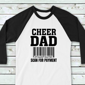 Cheer Dad Scan For Payment SVG | Sport Dad Cut File | Leuke vader die | zegt Game Day Quote | Toernooi | Silhouet Cricut FIles