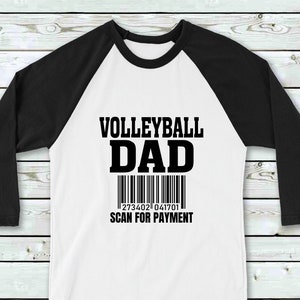 Volleyball Dad Scan For Payment SVG | Sport Papa Cut File | Süßer Papa Spruch | Volleyball Spiel Zitat | Turnier | Silhouette Cricut FIles