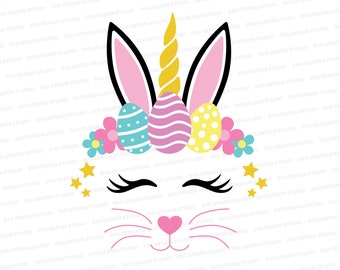Download Easter Unicorn Svg Etsy