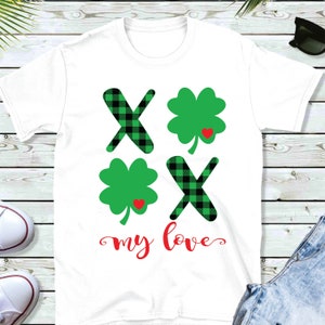 XOXO My Love St. Patrick's Day svg / St. Patrick's XOXO My Love Shirt Grafik / SVG-Dateien für Cricut / Silhouette
