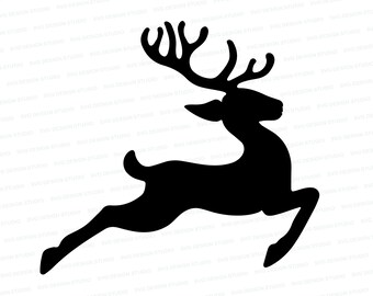 Download Reindeer Silhouette Etsy