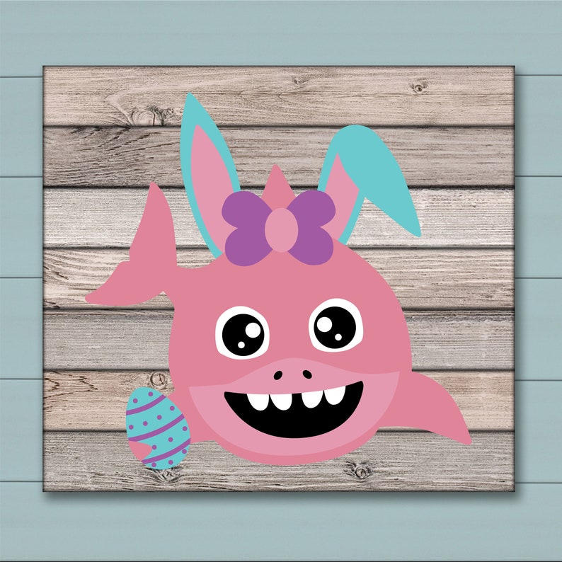 Download Easter Shark Svg Bunny Shark Svg Shark Girl Svg Easter | Etsy