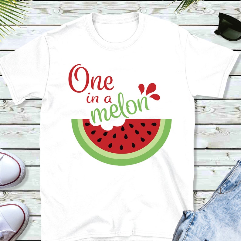 One In A Melon Svg Summer Watermelon Onesie Svg Watermelon Etsy