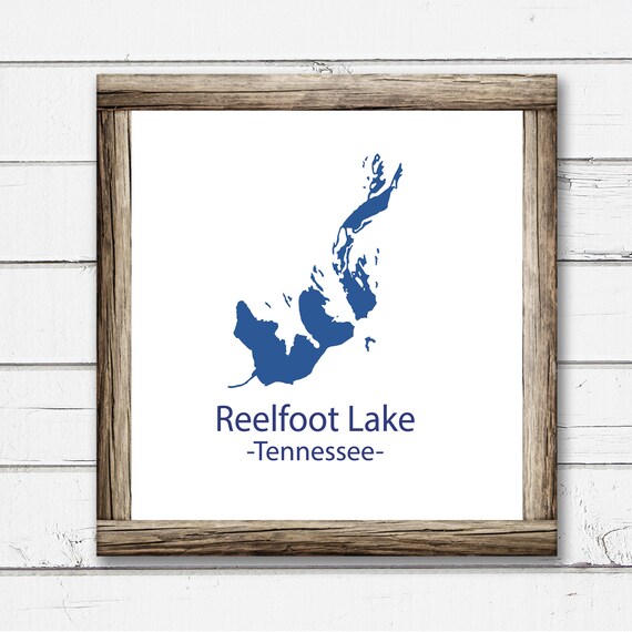 Reelfoot Lake Silhouette SVG Lake Reelfoot Design Cutter | Etsy