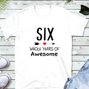 Zes hele jaren van geweldige SVG, Kid's Zesde Jaar svg, Cute Kid Design svg, Cut bestand Cricut, Silhouette