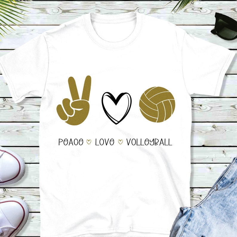 Download Peace Love Volleyball / Love Volleyball SVG / Volleyball | Etsy