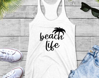 Beach Life SVG / Beach Life Palm Tree Cutter File / Beach Life DXF / Onesie / Svg Files for Cricut / Silhouette Files
