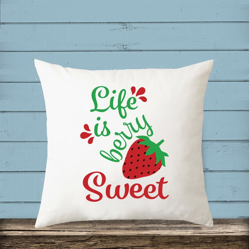 Download Life Is Berry Sweet SVG / Summer Strawberry File / Sweet ...
