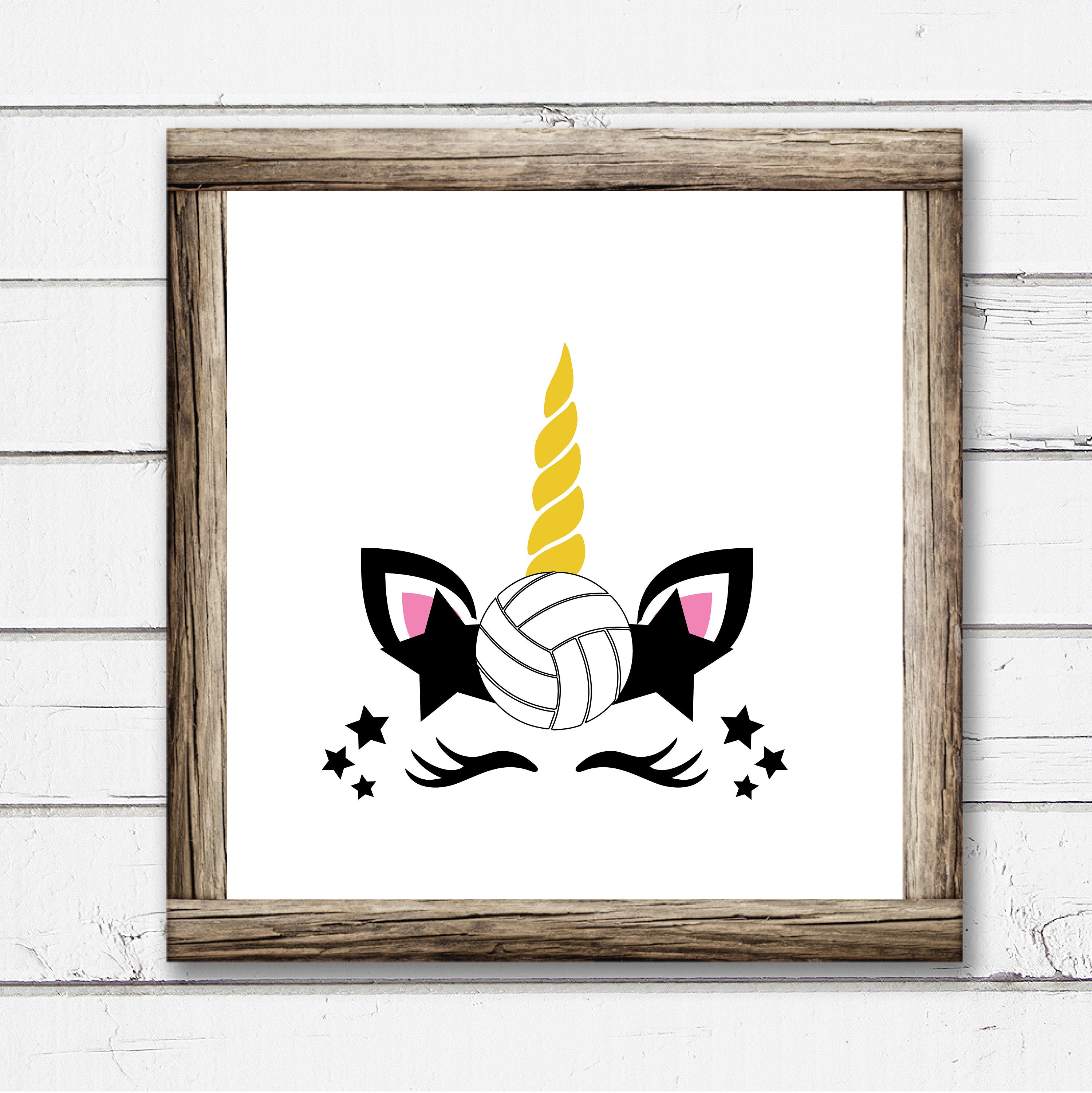 Magical Volleyball SVG, Volleyball Unicorn Svg, Volleyball
