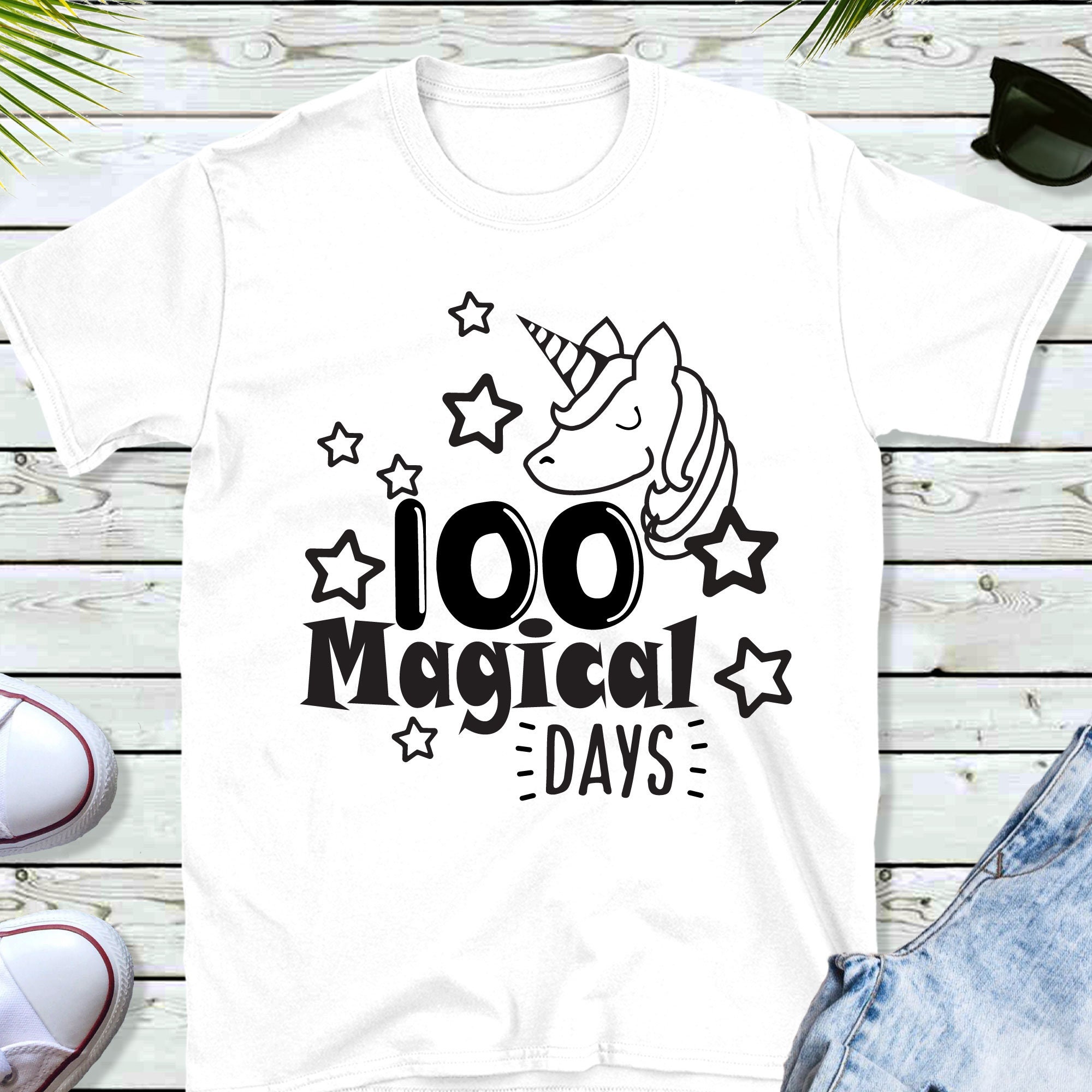 100 Magical Days SVG | 100th Day of School Svg | School Kids Svg | 100 ...