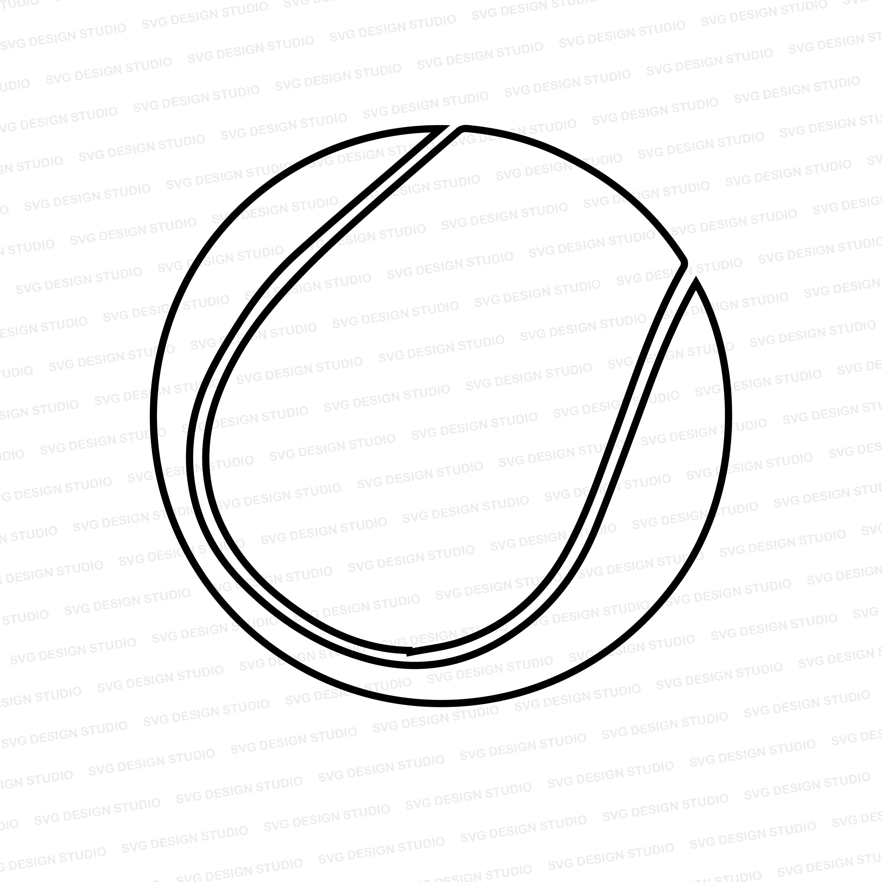 Vectored Tennis Ball/ Tennis Ball SVG / Tennis Ball Cutter Etsy