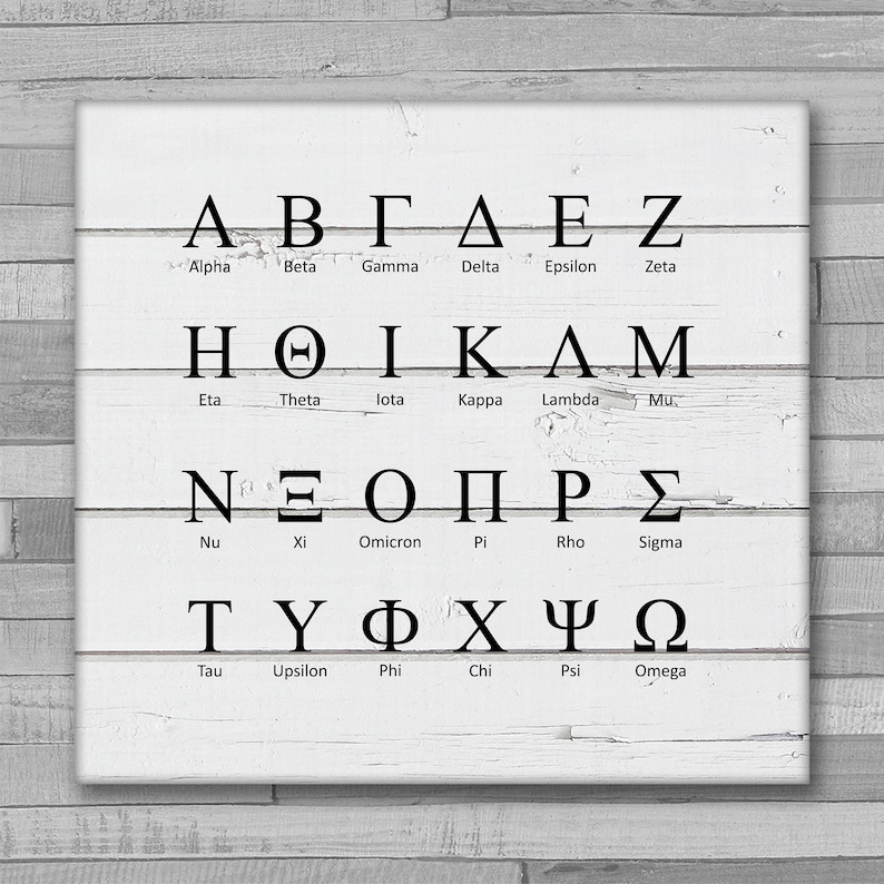 Greek Alphabet Upper and Lowercase SVG Sorority Fraternity - Etsy