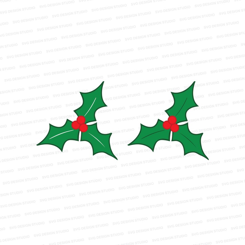 Holly Leaves SVG Christmas Holly SVG Christmas Holly Cut Etsy Holly leaves svg christmas holly svg christmas holly cut etsy