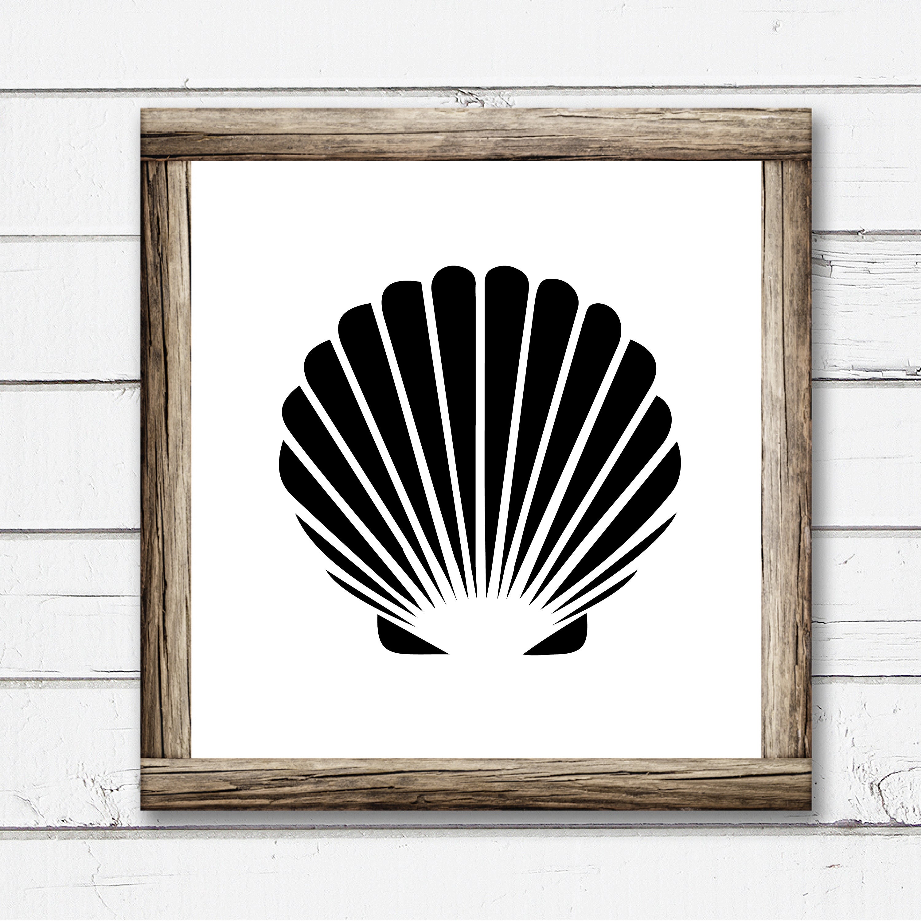Clam Shell / Vectored Clam Shell Design / Clam Shell Cutter File ...
