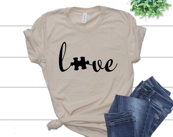Love Puzzle Piece SVG / Autism Puzzle Piece SVG / Child Love Svg / Files for Cricut / Silhouette Files