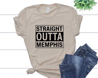 Straight Outta Memphis SVG | Memphis Shirt Svg | Svg Files for Cricut | Silhouette Files