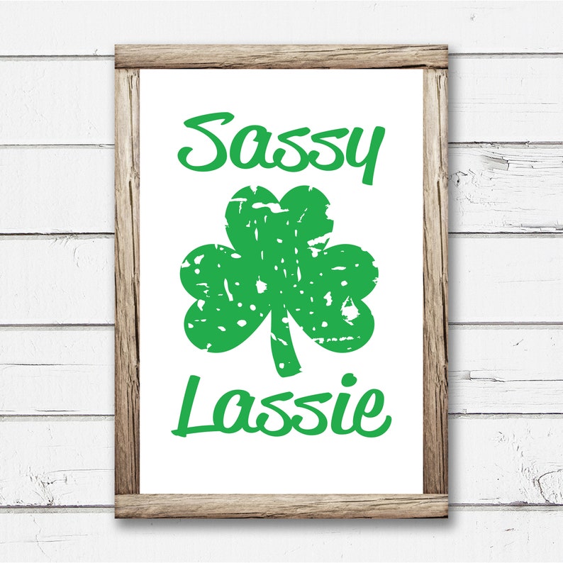 Sassy Lassie Svg Cute St Patrick S Day Svg Dxf Png St Etsy