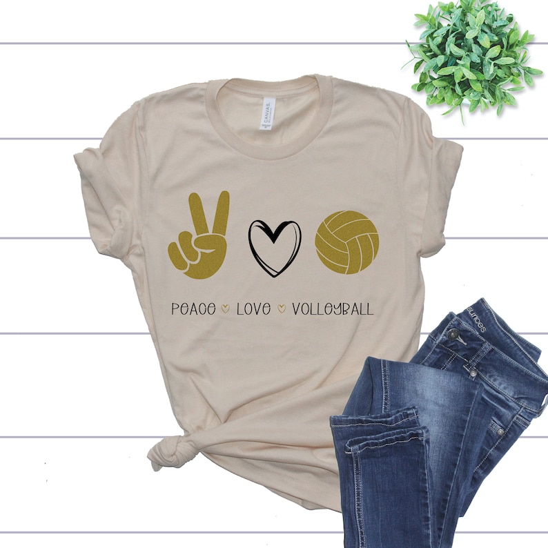 Download Peace Love Volleyball / Love Volleyball SVG / Volleyball ...