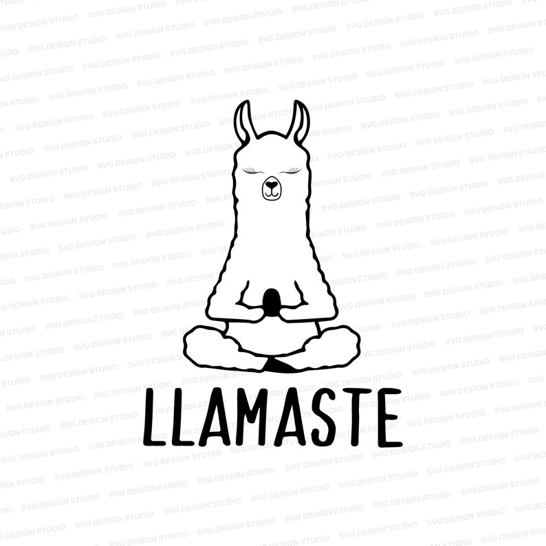 Download Llamaste SVG Llama Yoga svg Namaste Llama svg Cut file | Etsy