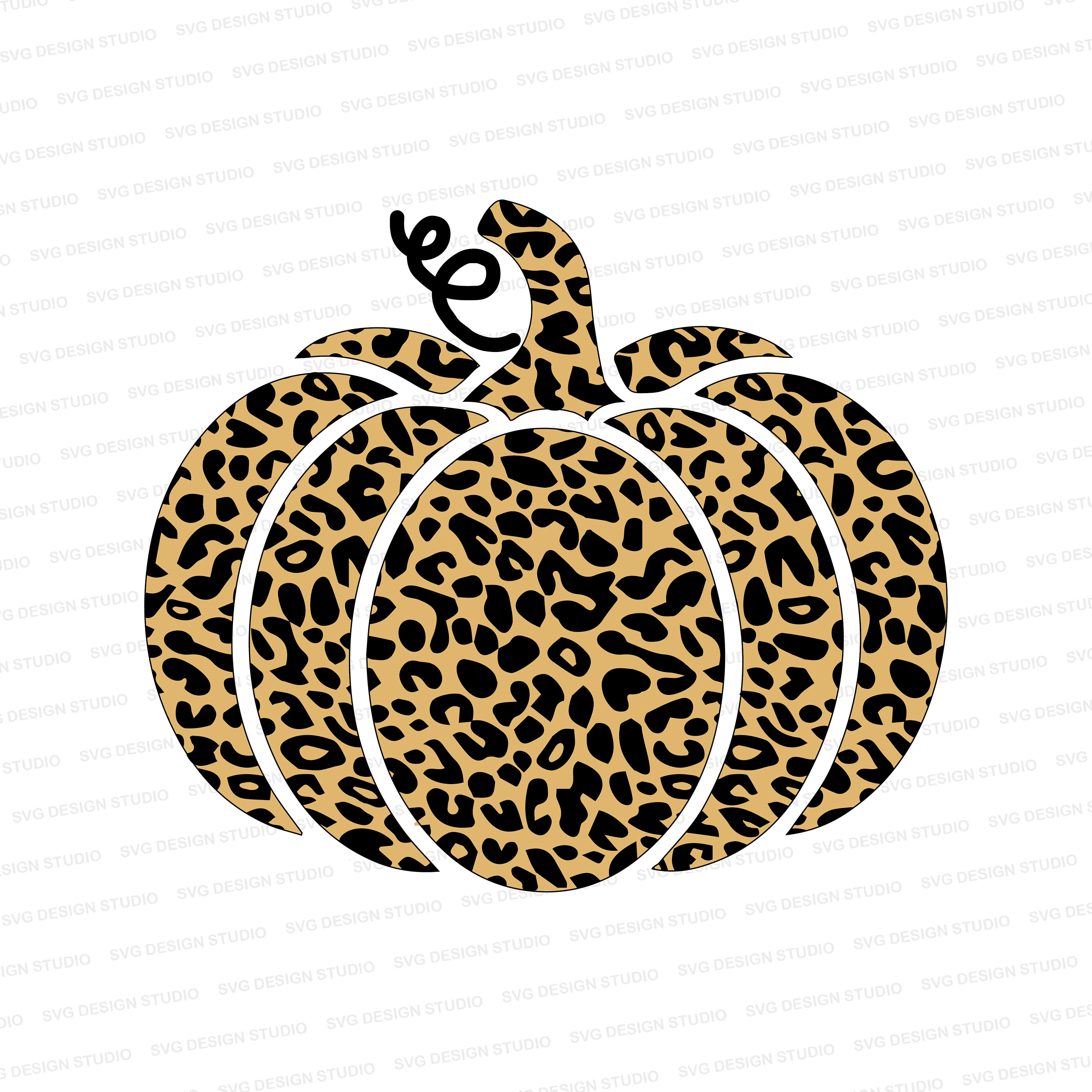 Pumpkin Clipart Image Leopard Skin Free Svg File For - vrogue.co