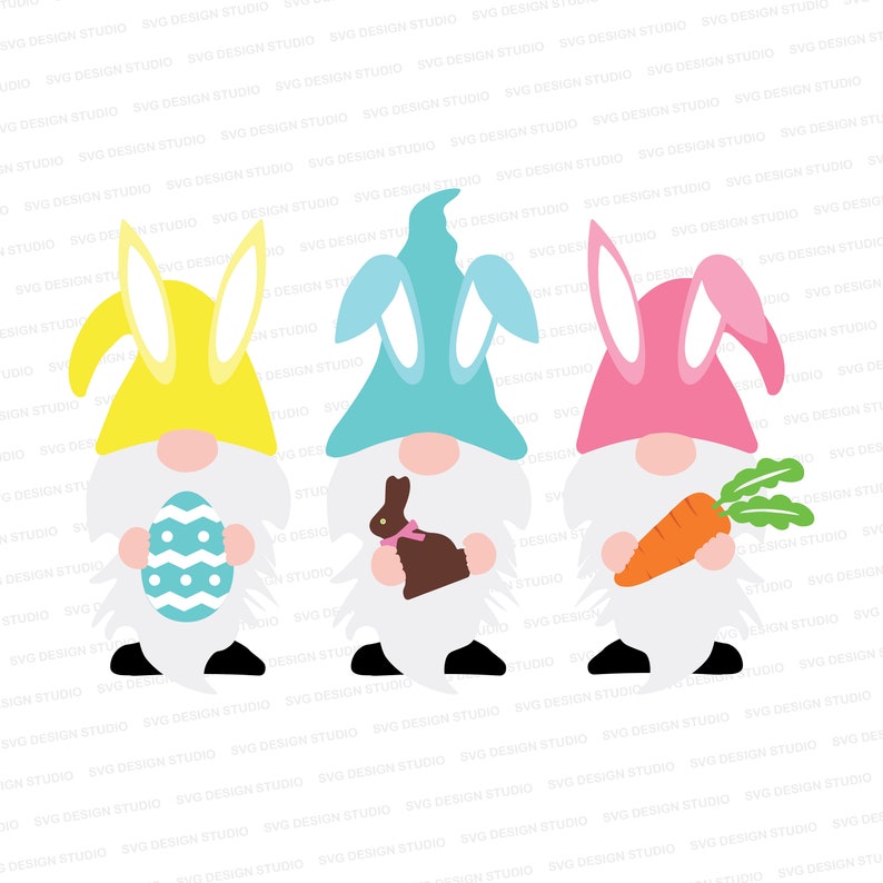Download Easter Gnome Trio SVG / Easter Gnomes Carrot and Chocolate ...