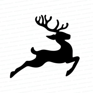 Renna Silhouette SVG / Natale Renna Silhouette SVG / Rudolph Cut File / Christmas Cut File Cricut / Silhouette
