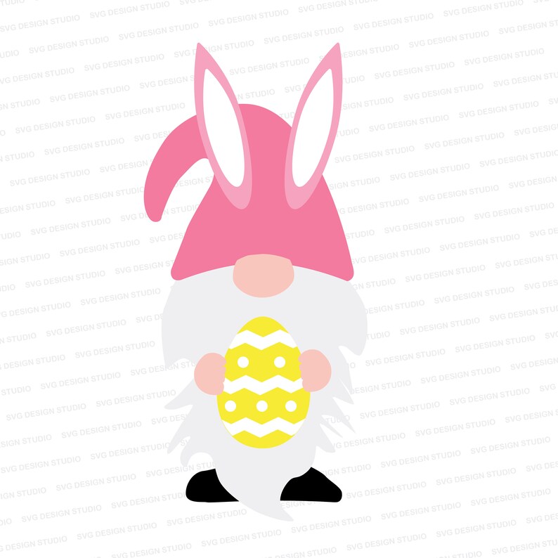 Download Easter Gnome SVG / Easter Gnome Yellow Egg SVG / Gnome ...