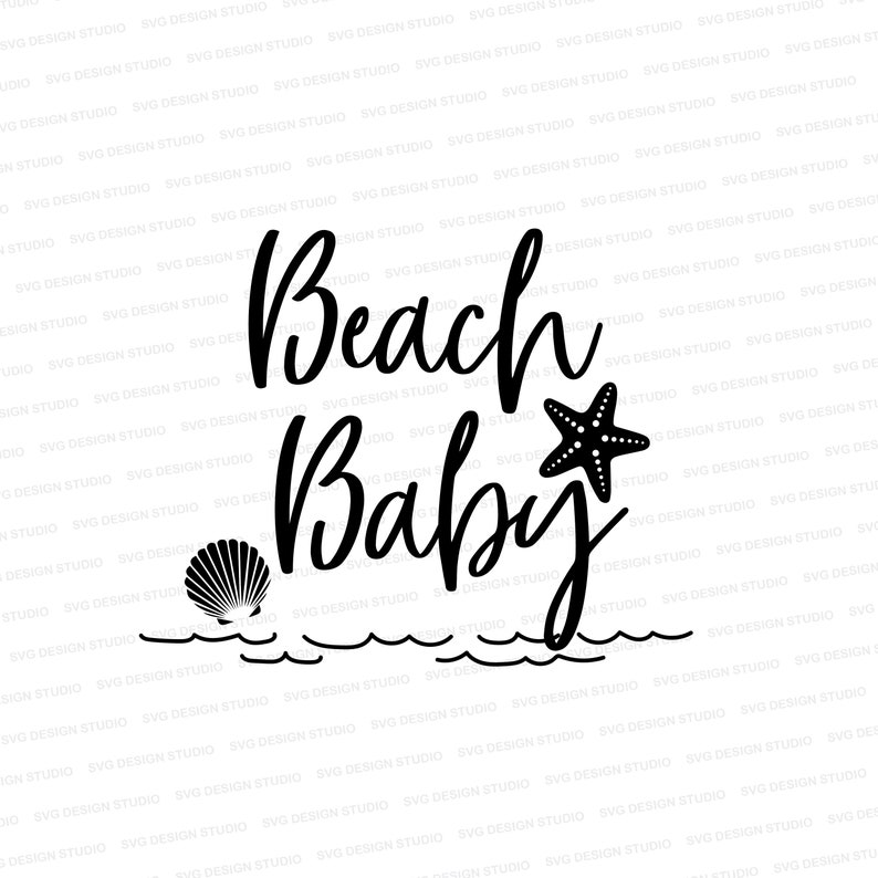 Beach Baby SVG / Beach Onesie Design Svg / Beach Love Svg ...