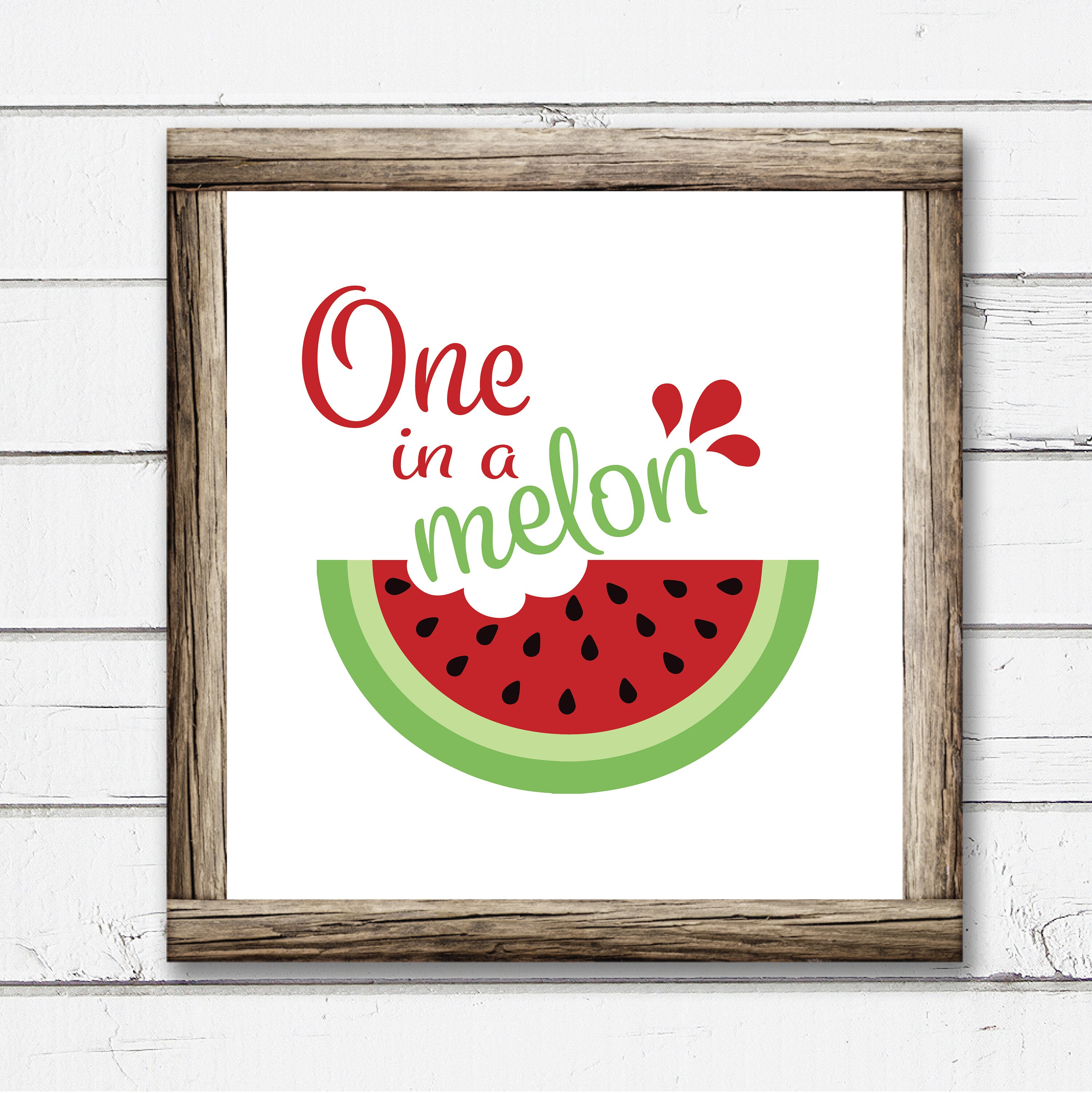 One in A Melon SVG Summer Watermelon Onesie Svg Watermelon - Etsy