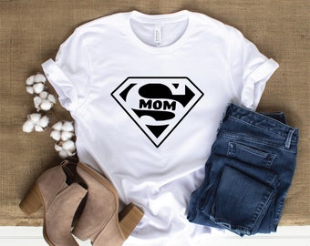 Super Mom SVG | Mother's Day Super Mom Design SVG | Mother's Day Shirt Design | Clipart Cut File | Mother's Day Design Svg