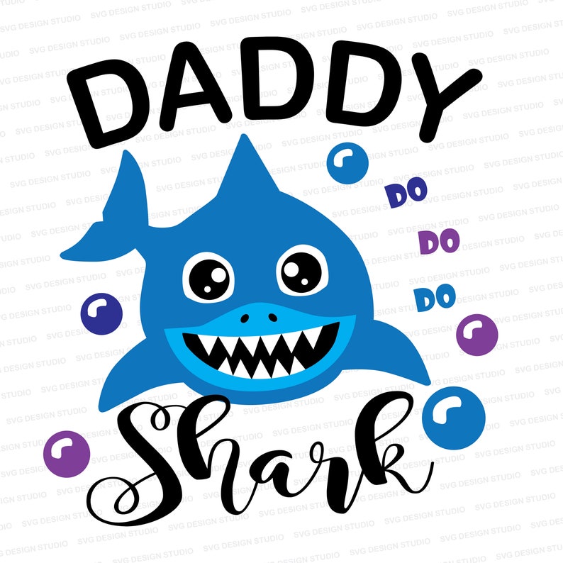 Download Daddy Shark Svg Shark Svg Shark Daddy Boy Svg Shark do do ...