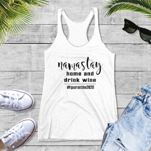 Namastay Home and Drink Wine Instant Télécharger SVG | Yoga Namaste | Namaste Onesie - France | Fichiers Svg pour Cricut | Fichiers Silhouette
